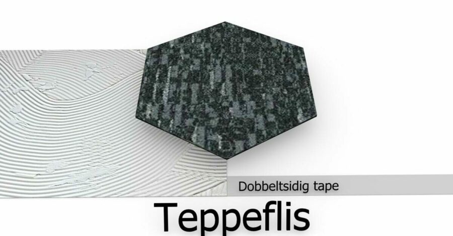 Teppeflis dobbeltsidig tape