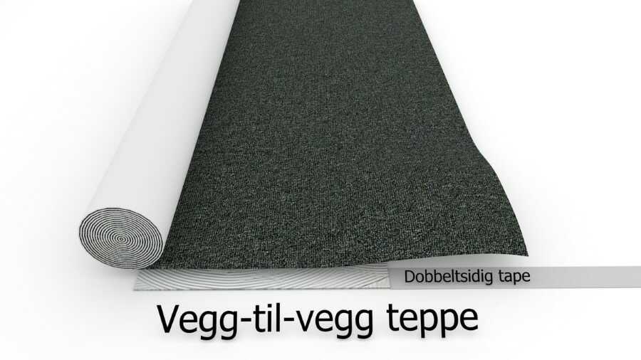 Vegg til vegg teppers dobbeltsidig tape